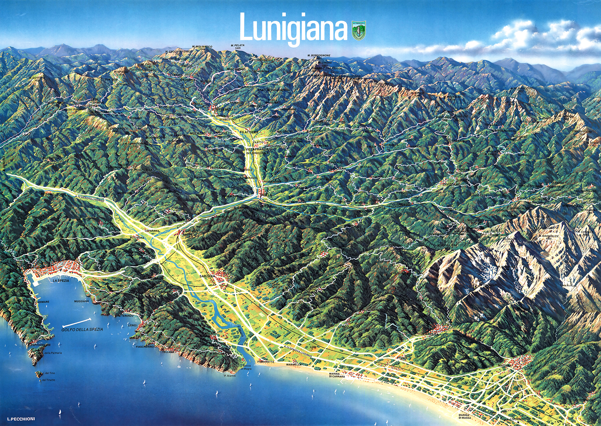 Cartina Lunigiana